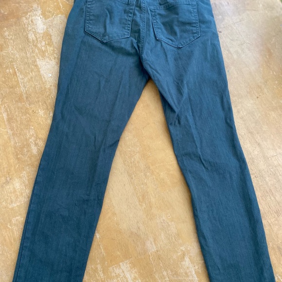 Loft 00p 24 Modern Skinny jean pants Dark hunter green - Picture 7 of 9